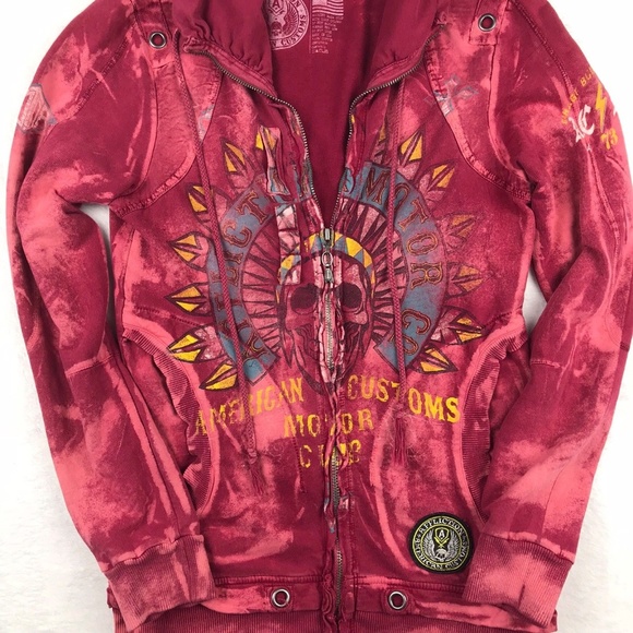 Affliction Full Zip Jacket American Custom - Picture 2 of 8